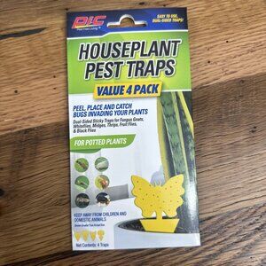 Pic Houseplant Pest Traps Value 4 Pack New Easy To Use